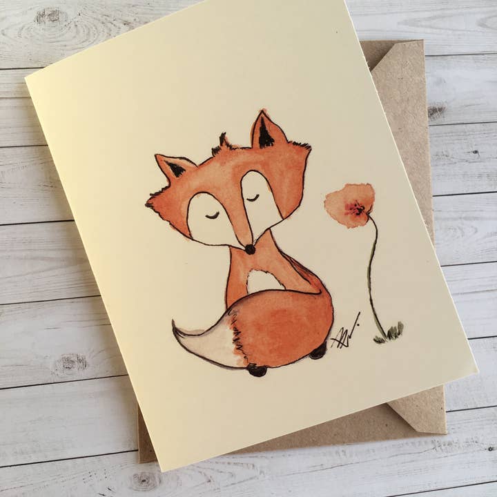 The Fox and little poppy for wholesale by LittleThaoStudio