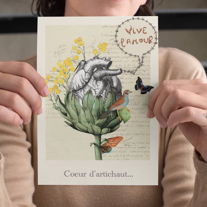 Poster “Coração de alcachofra” - A5 por atacado de sidonie blondel