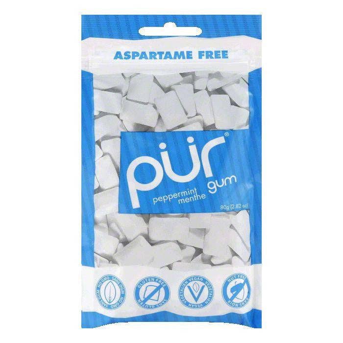 Pur Gum Peppermint Gum 60PC, 2.82 OZ for wholesale by KeHE Distributors, LLC