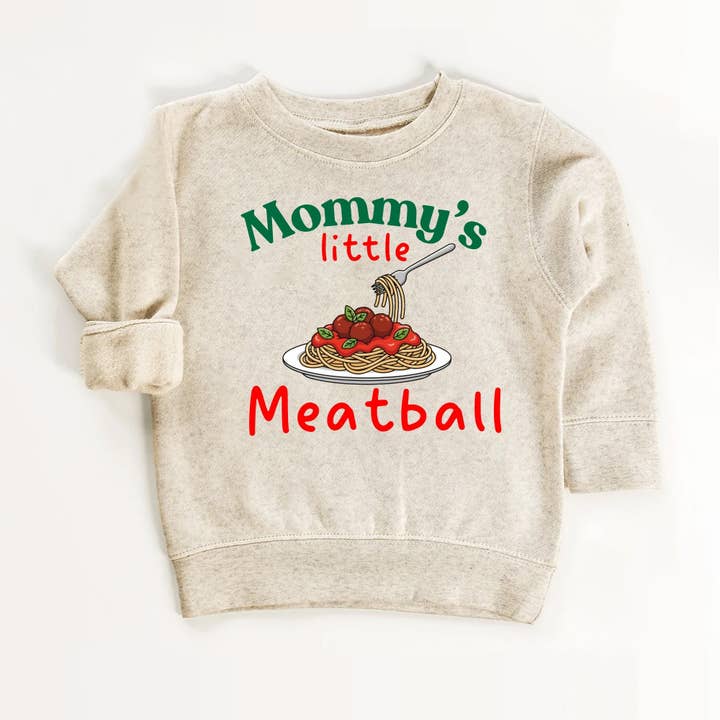 Camiseta infantil "La pequeña albóndiga de mamá" – Diseño de pasta adorable para venta al por mayor de EnjoyMyDesign