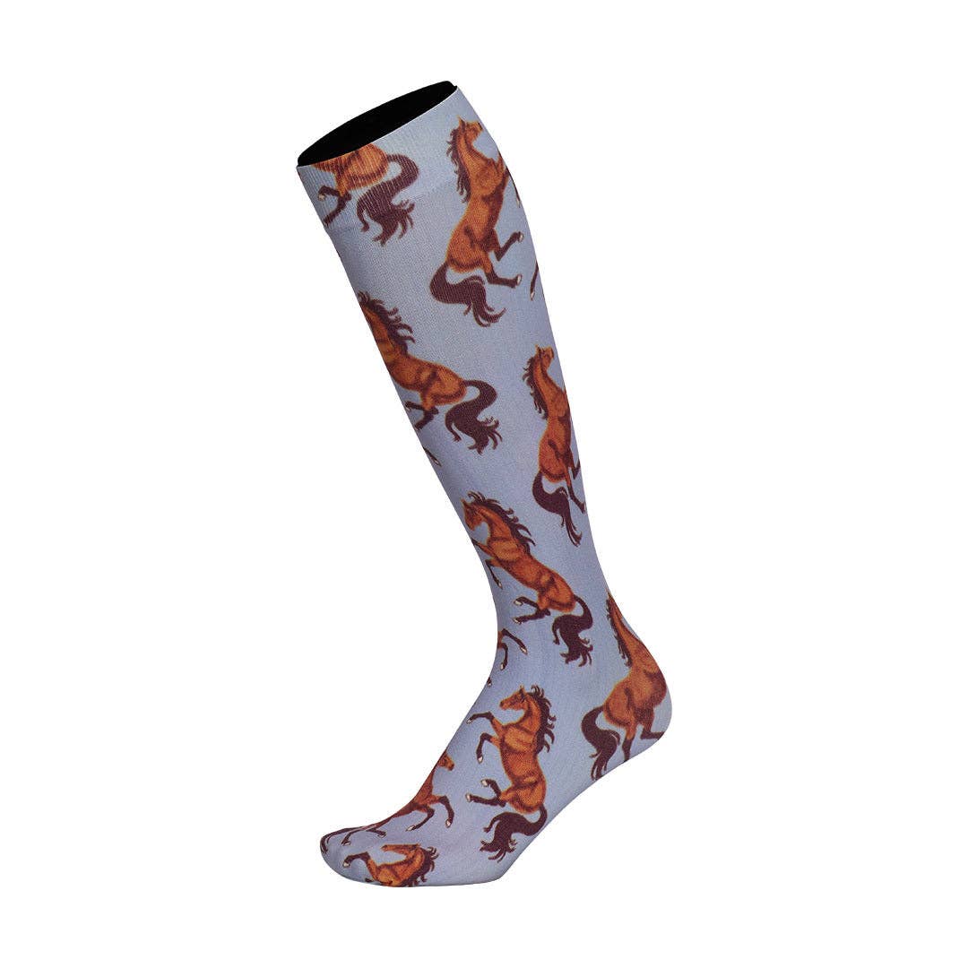 JPC Equestrian – wholesale Socks – Women's – AWST Int'l Lila Bay Horses Socks2