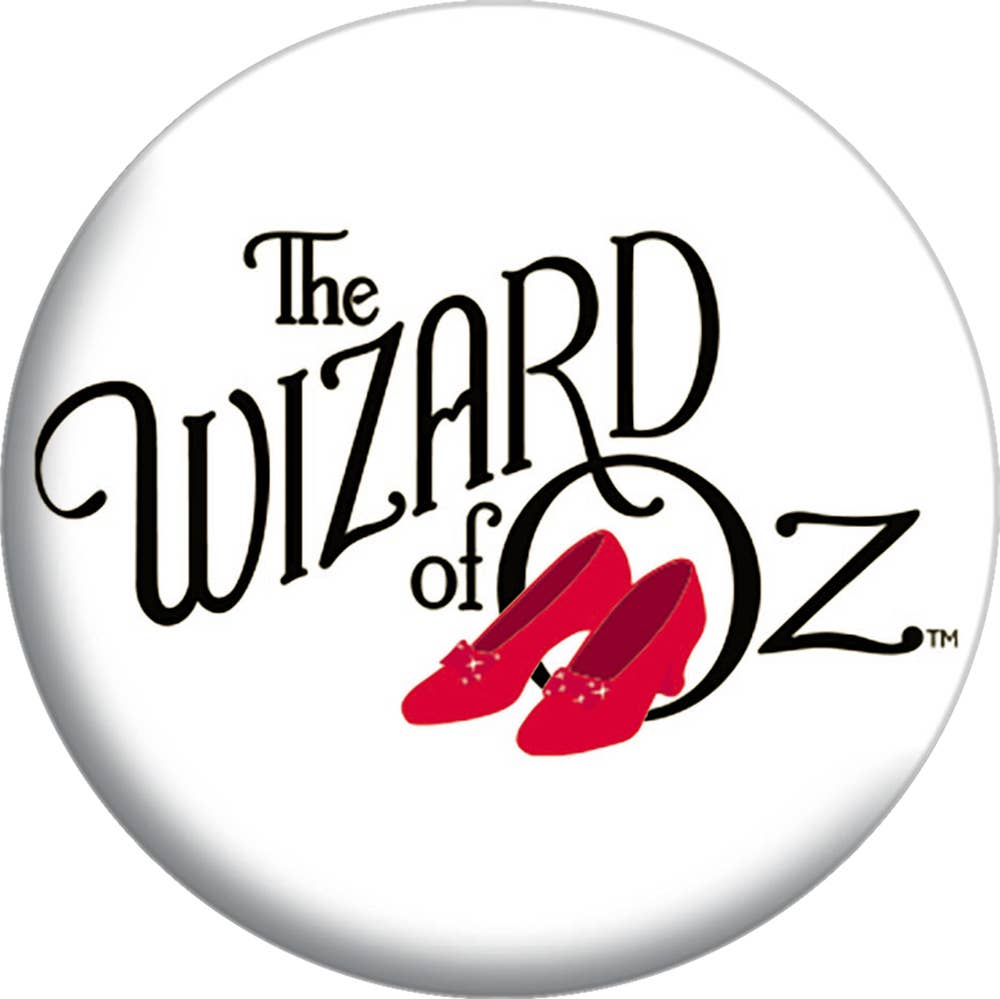 Square Deal Recordings & Supplies - Wholesale Lapel Pin/Button - Pin-on Button - 1.25 Inch - The Wizard Of Oz - Slippers Logo0
