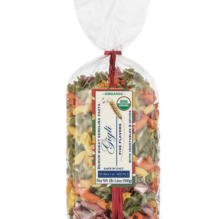 BORGO DE MEDICI USA - Wholesale Pasta - Organic 5 Color Gigli Pasta