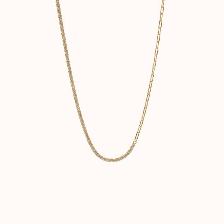 Link- und CZ-Kettenhalskette für den Großhandel von DOVIANA