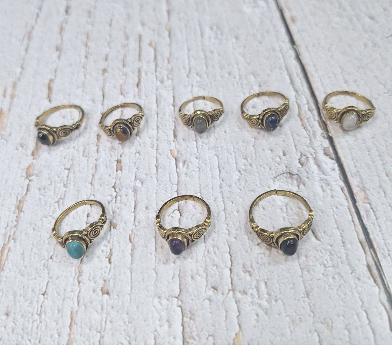 Hecho a mano - Wholesale Single Stone/Solitaire Ring - Assortment of rings6