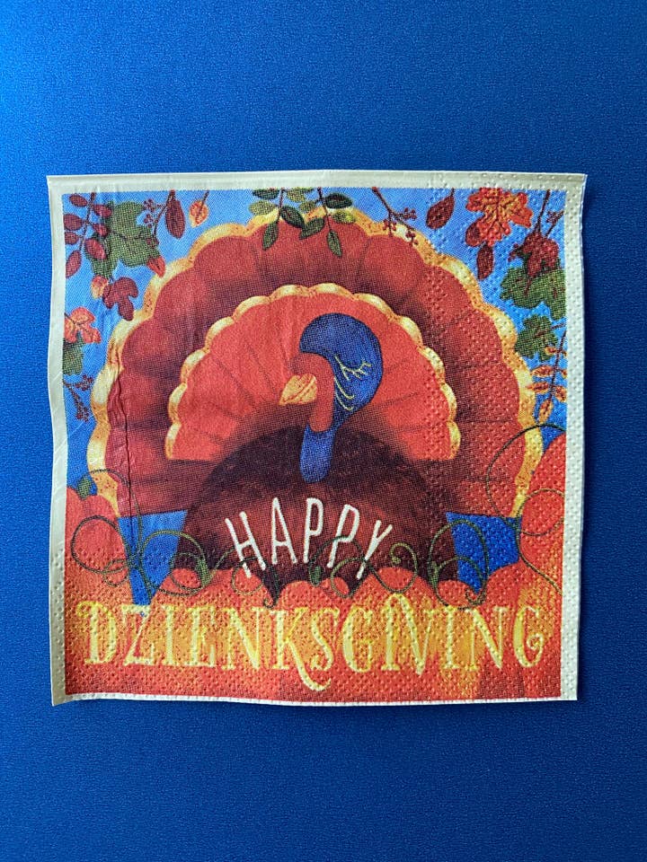 Happy Dzienksgiving servetten/10 pakjes voor wholesale door Siemka Creations