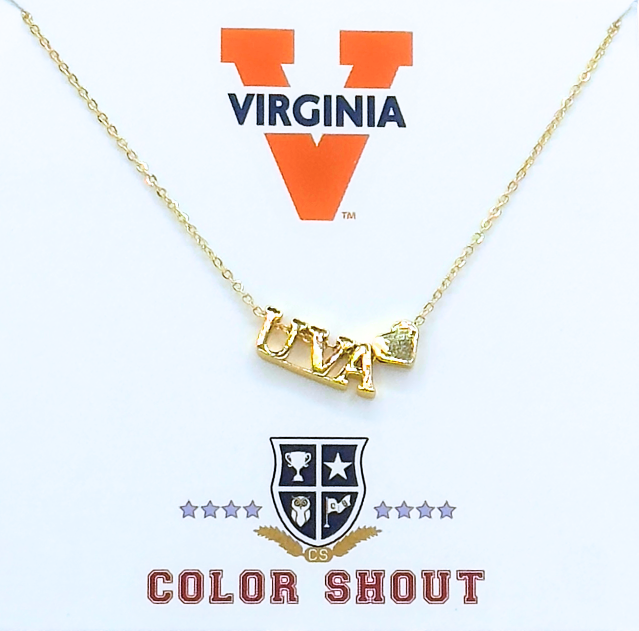 Color Shout - Wholesale Pendant/Charm Necklace - I Love College:  Initial Heart Necklace36