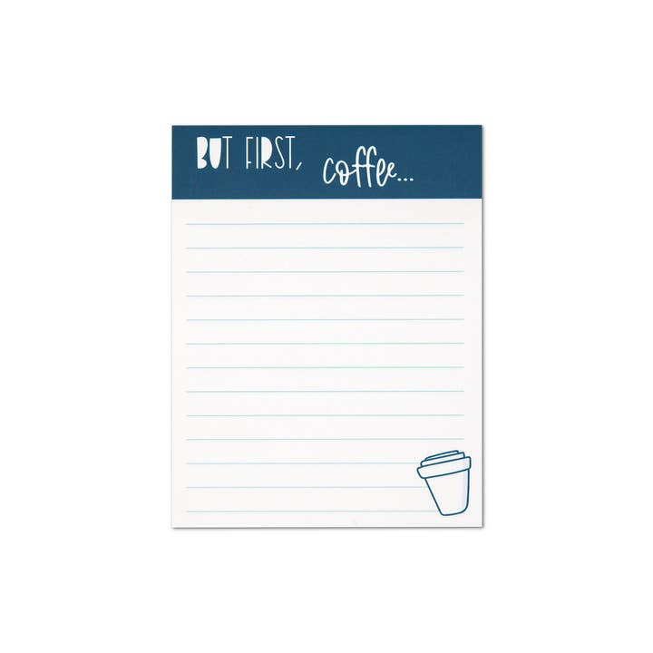 But First, Coffee Notepad for wholesale by The Crafter Way