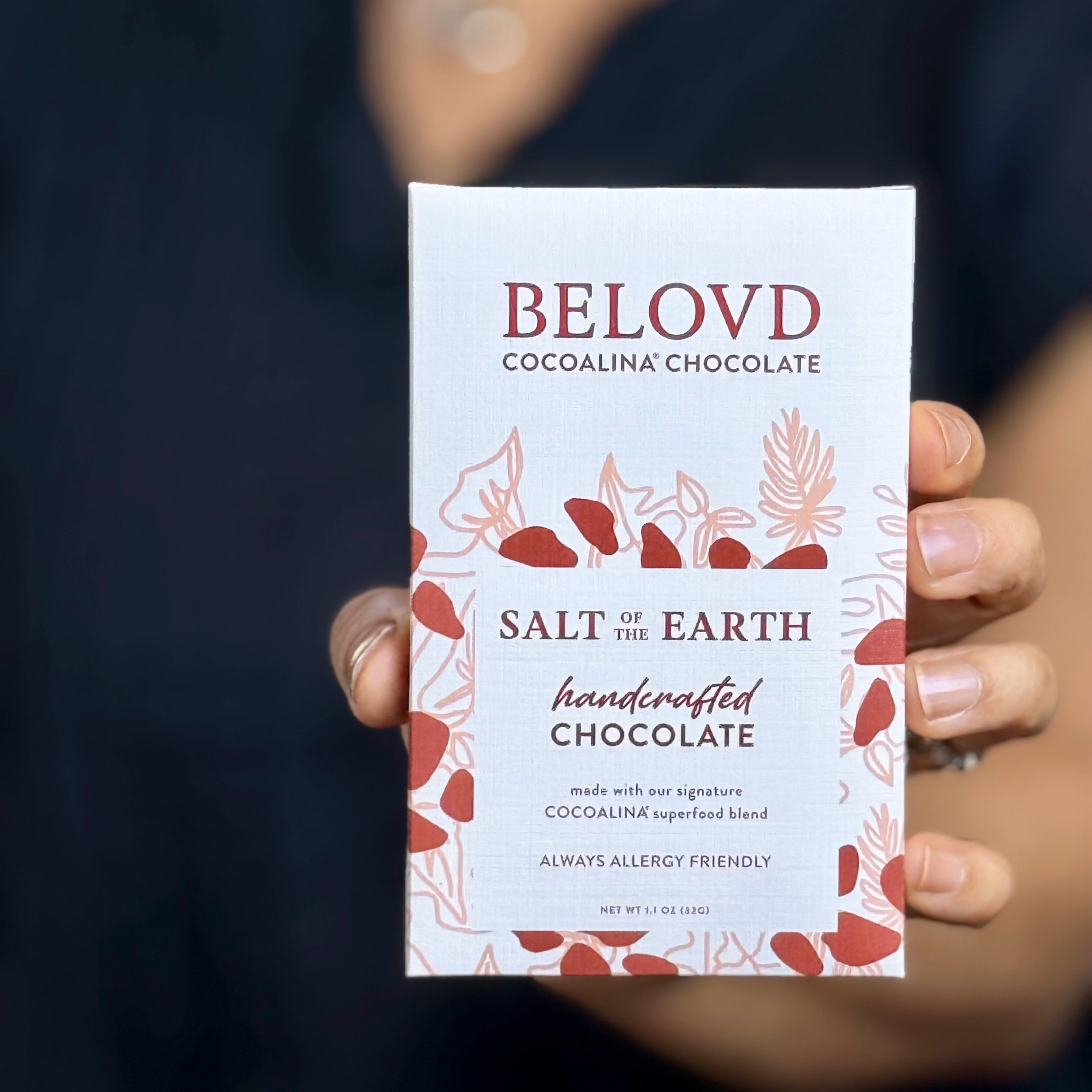 BELOVD chocolate - Wholesale Chocolate Bar - Salt of the Earth Cocoalina vegan, dark Chocolate Bar3