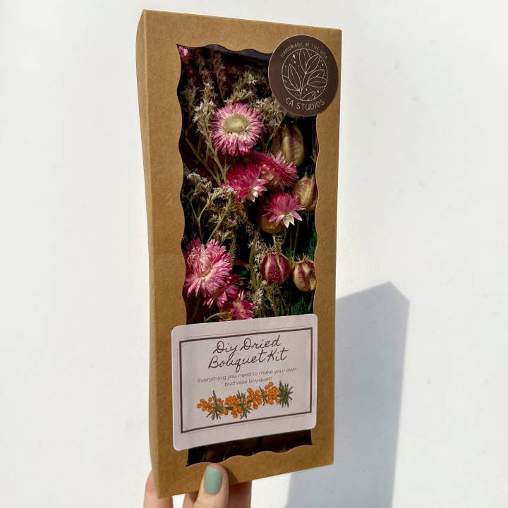 CA Studios - Wholesale DIY Craft Kit - DIY Dried Floral Bouquet Kit Flower Bunch Arrangement