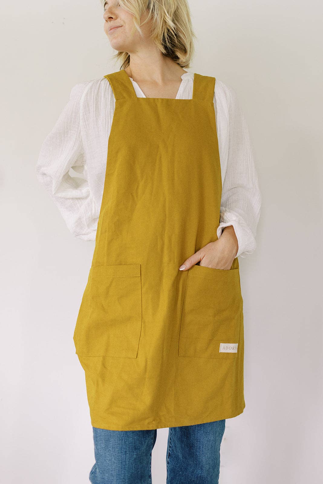 The Adorn Co. - Wholesale Apron - Canvas Crossback Apron0