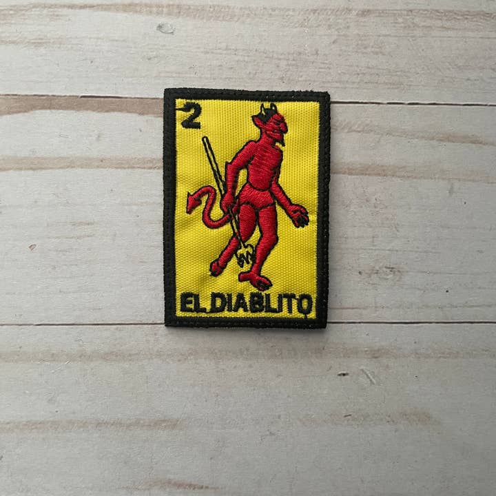 Viva Greetings - Wholesale Patch - El Diablo Loteria Mexico Embroidered Patch