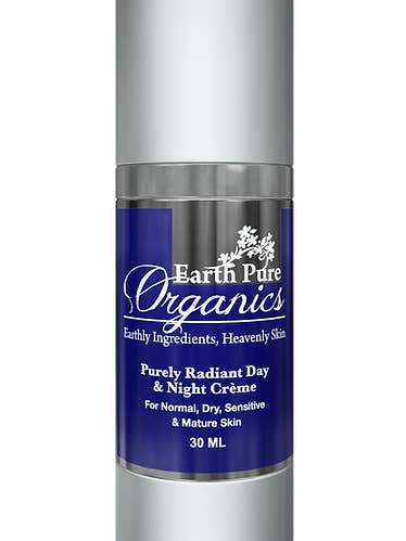 Crème de jour et de nuit Purely Radiant pour la vente par Earth Pure Organics