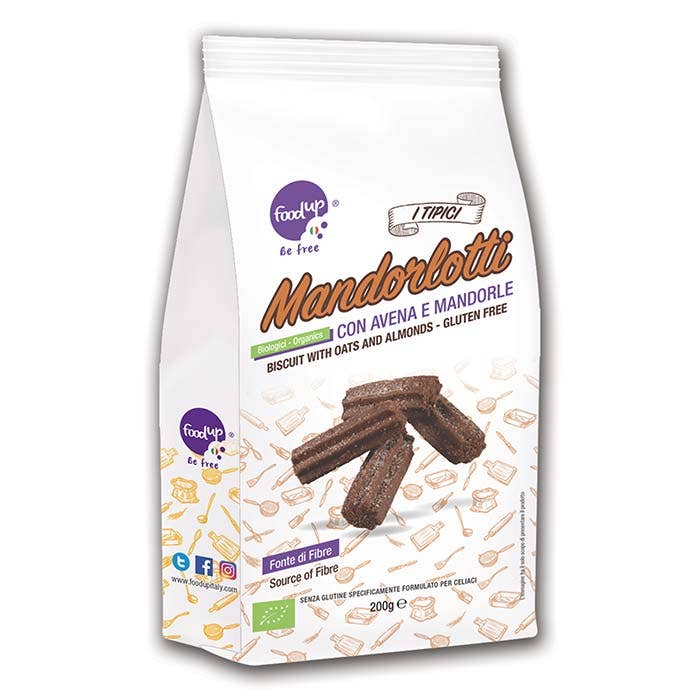 Mandorlotti Con Avena E Mandorle Senza Glutine Bio 200G per la vendita all'ingrosso da parte di Stella Foods s.r.l.