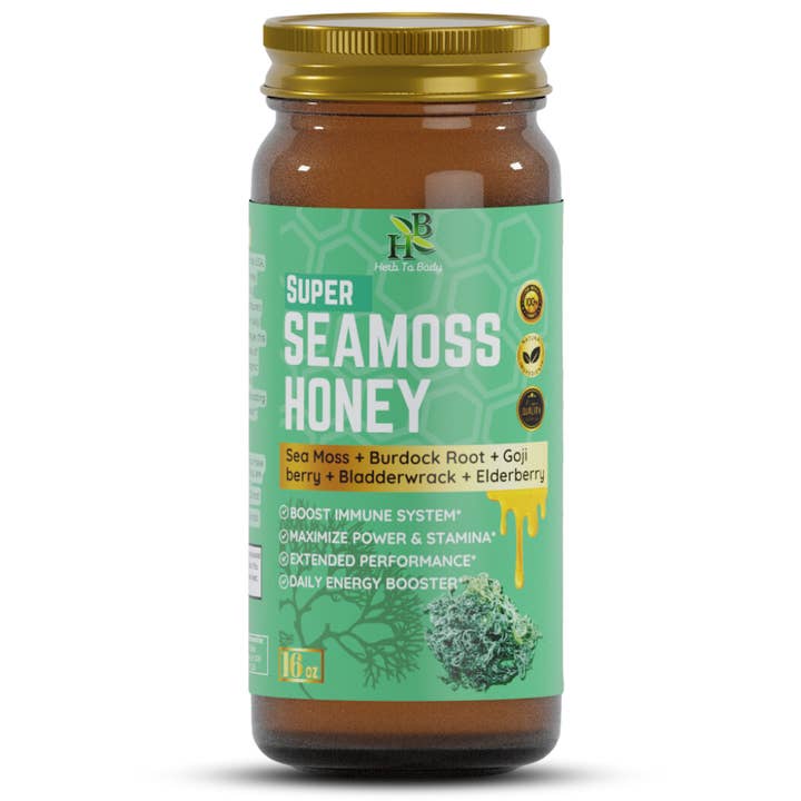 Herb To Body - Wholesale Honey - Super Sea Moss Honey 16oz0
