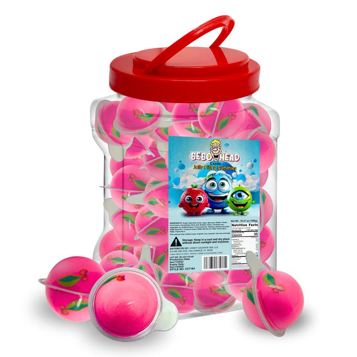 Cherry: Jelly-Filled Popping Gummy Balls for wholesale by Dare Online LLC