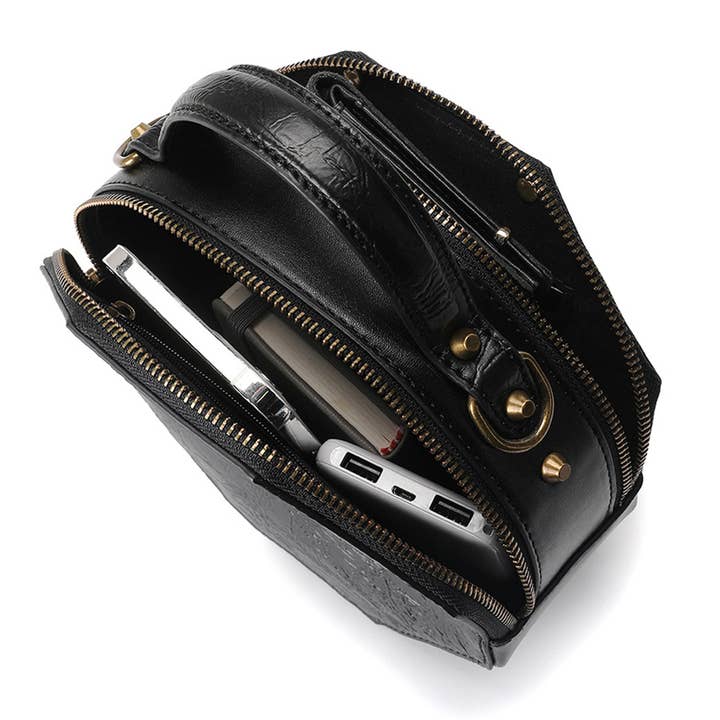 Black HALLOWEEN RETRO STEAMPUNK BAG SHOULDER BAG_CWAB0633 for wholesale on Faire3