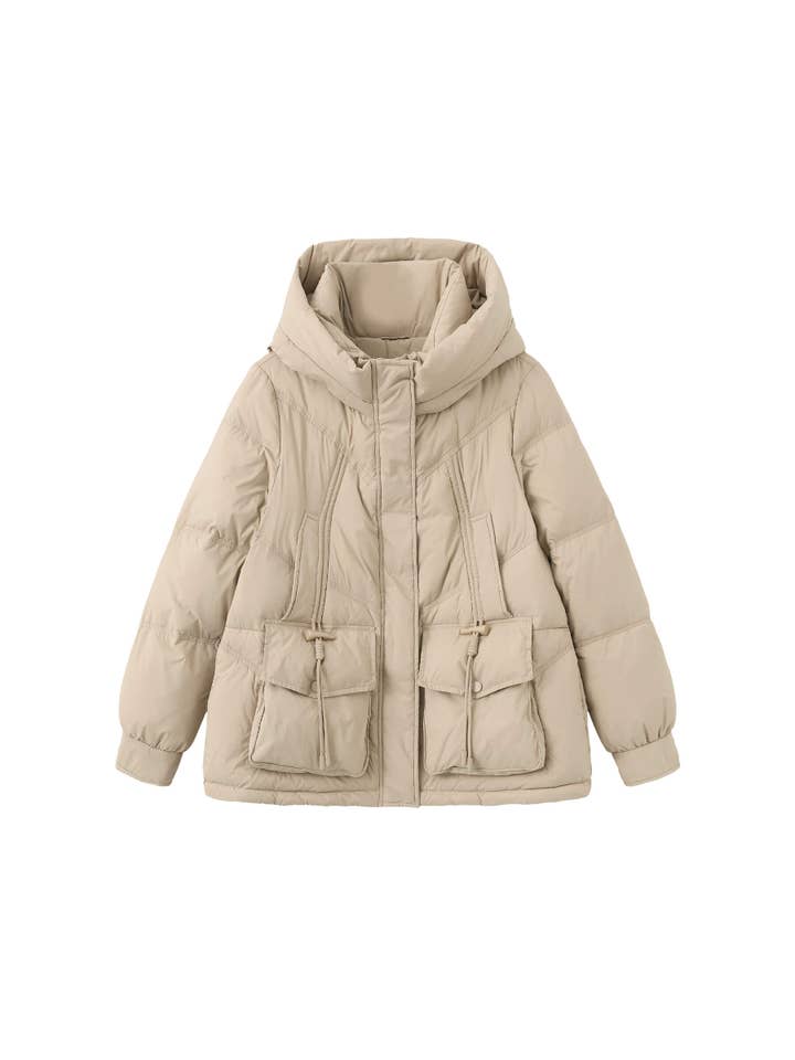 CUBIC – wholesale Dunjacka - Dam – Kort lös dunkappa med huva