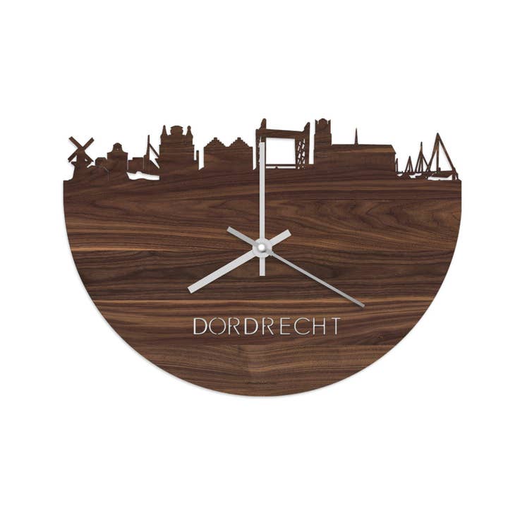 Skyline Clock Dordrecht Noten for engroshandel hos WoodWideCities