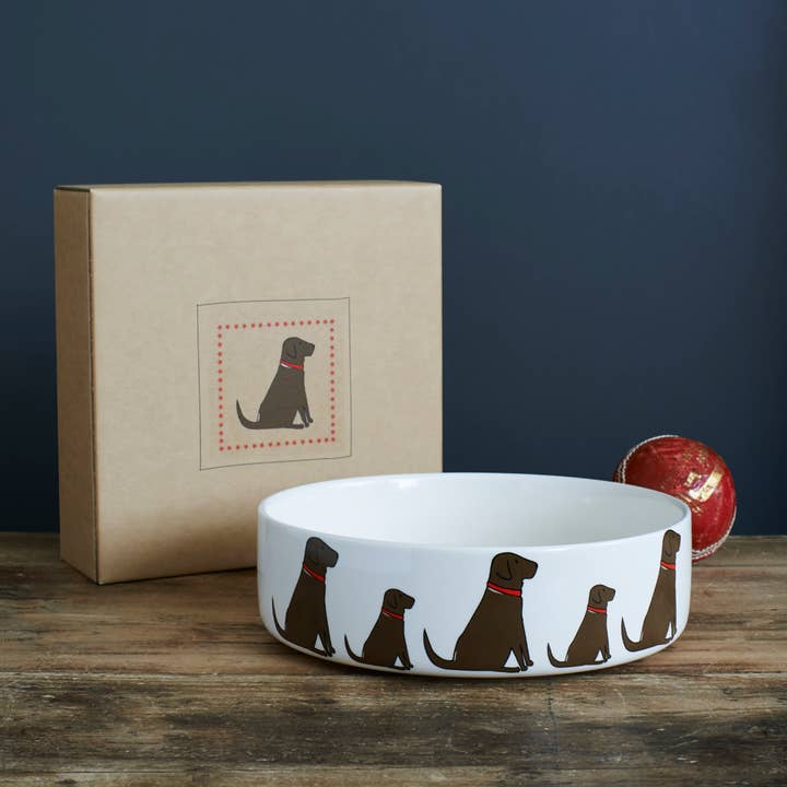 Bol pour chien race Labrador chocolat pour la vente par Sweet William Designs