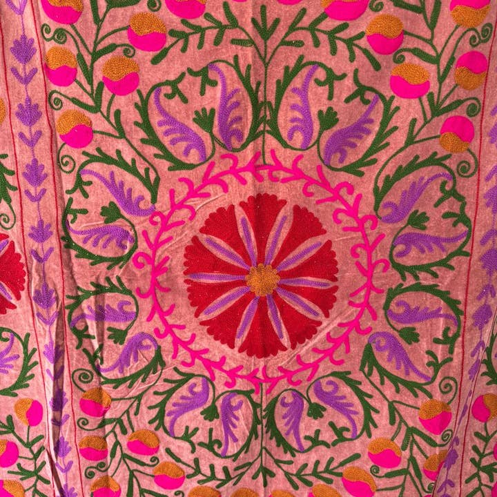 GYPSY STUDIO - Wholesale Throw Blanket - Suzani Floral Embroidery Work Blanket Home Decor Bed Throw4