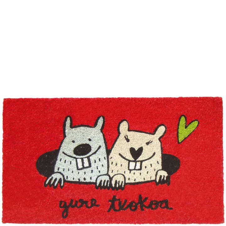 Dörrmatta ”gure txokoa” röd för wholesale av Laroom