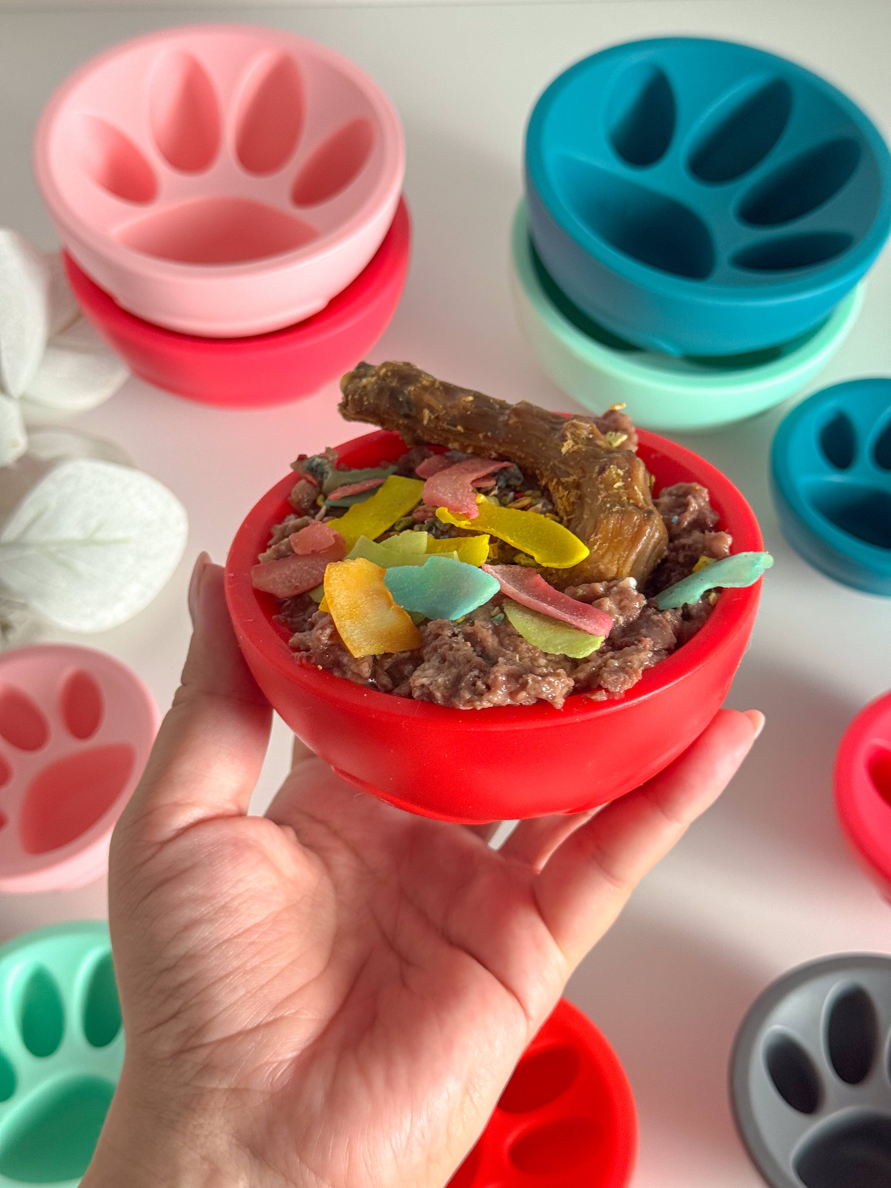 Doggotique - Wholesale Pet Bowl - Cat/Dog - Paw Bowl Snack Toy for Dogs, Slow Bowl Dog,14