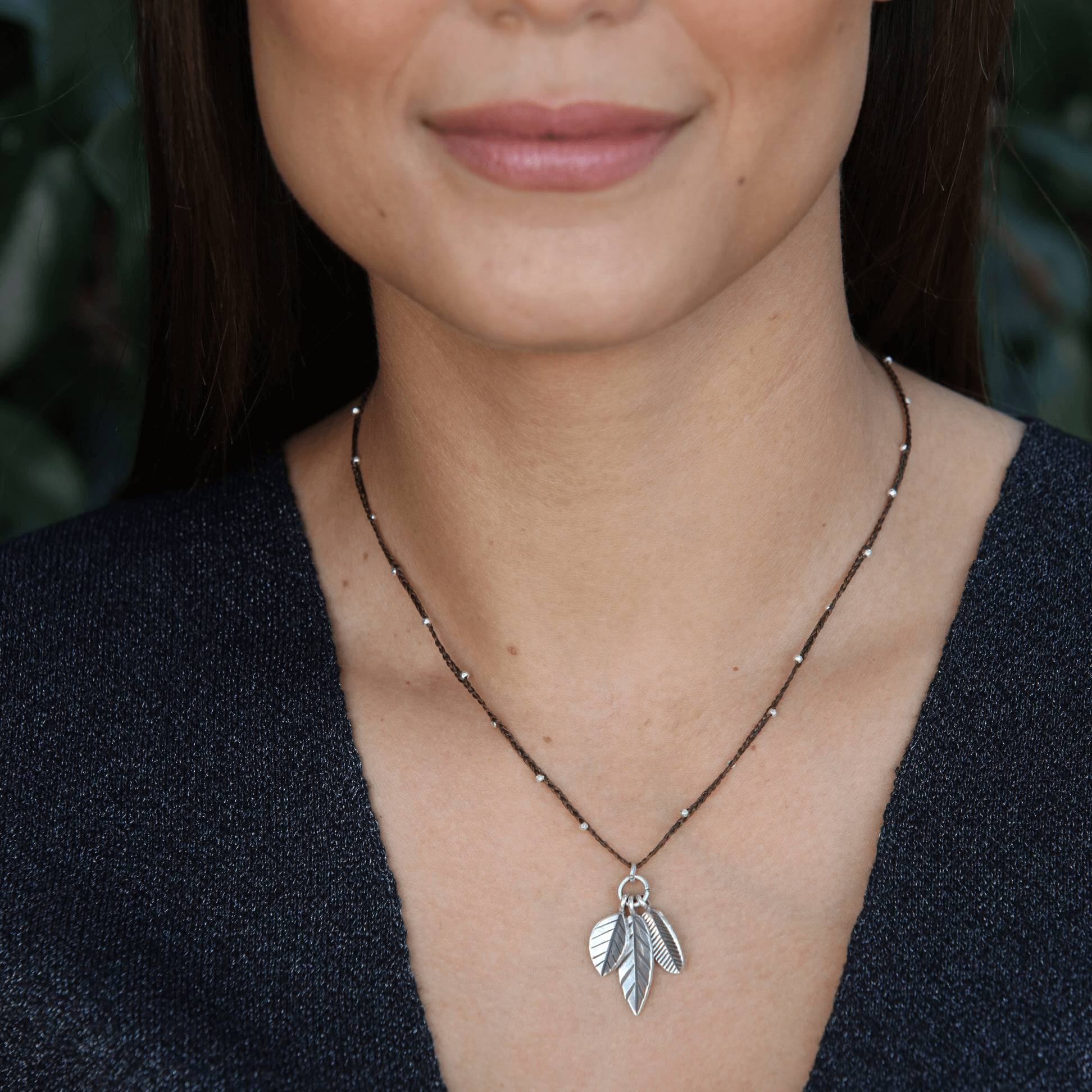 Anantara - Wholesale Pendant/Charm Necklace - N9 - Falling leaves necklace1