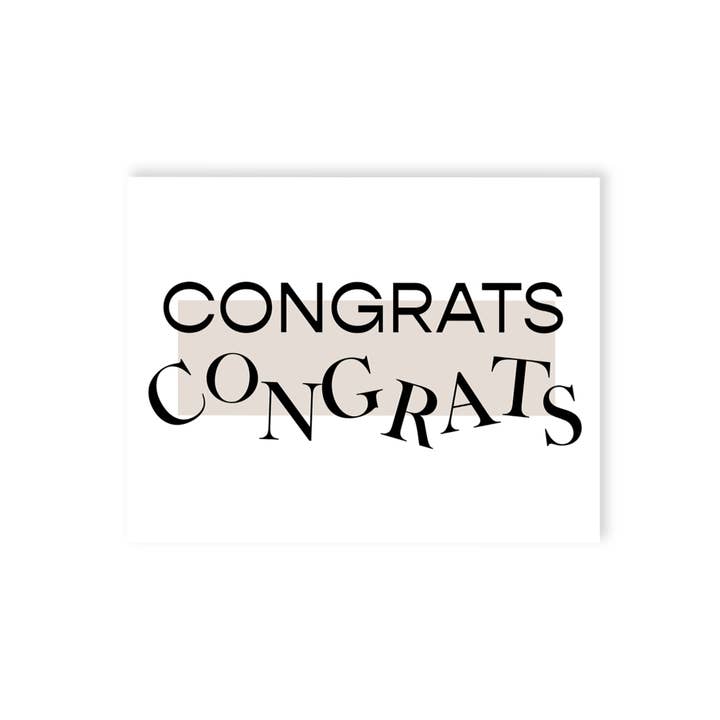 Congrats for wholesale by Sapphire Design Co.