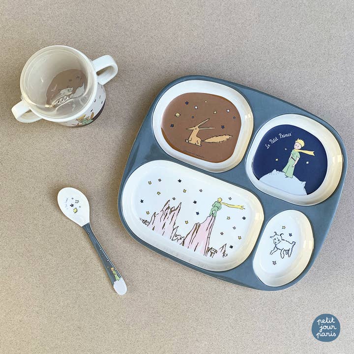 Blue PP904R Double-handled cup with anti-slip base Little Prince for wholesale on Faire3