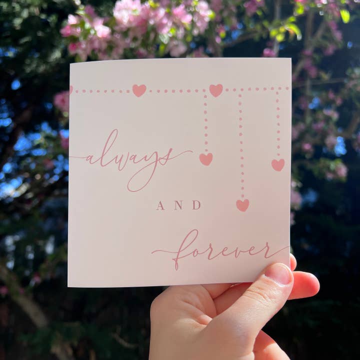Always and Forever - Greeting Card for wholesale by Craftedbysamm