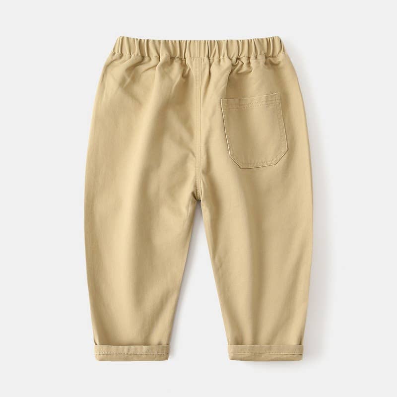 CHANG EN LLC - Vendita all'ingrosso Pantaloni - Bambini - Pantaloni casual ricamati con orso per ragazzi1