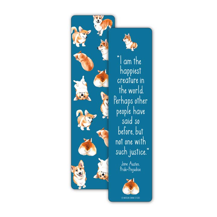 Marque-page Corgi pour la vente par Morgan Swank Studio