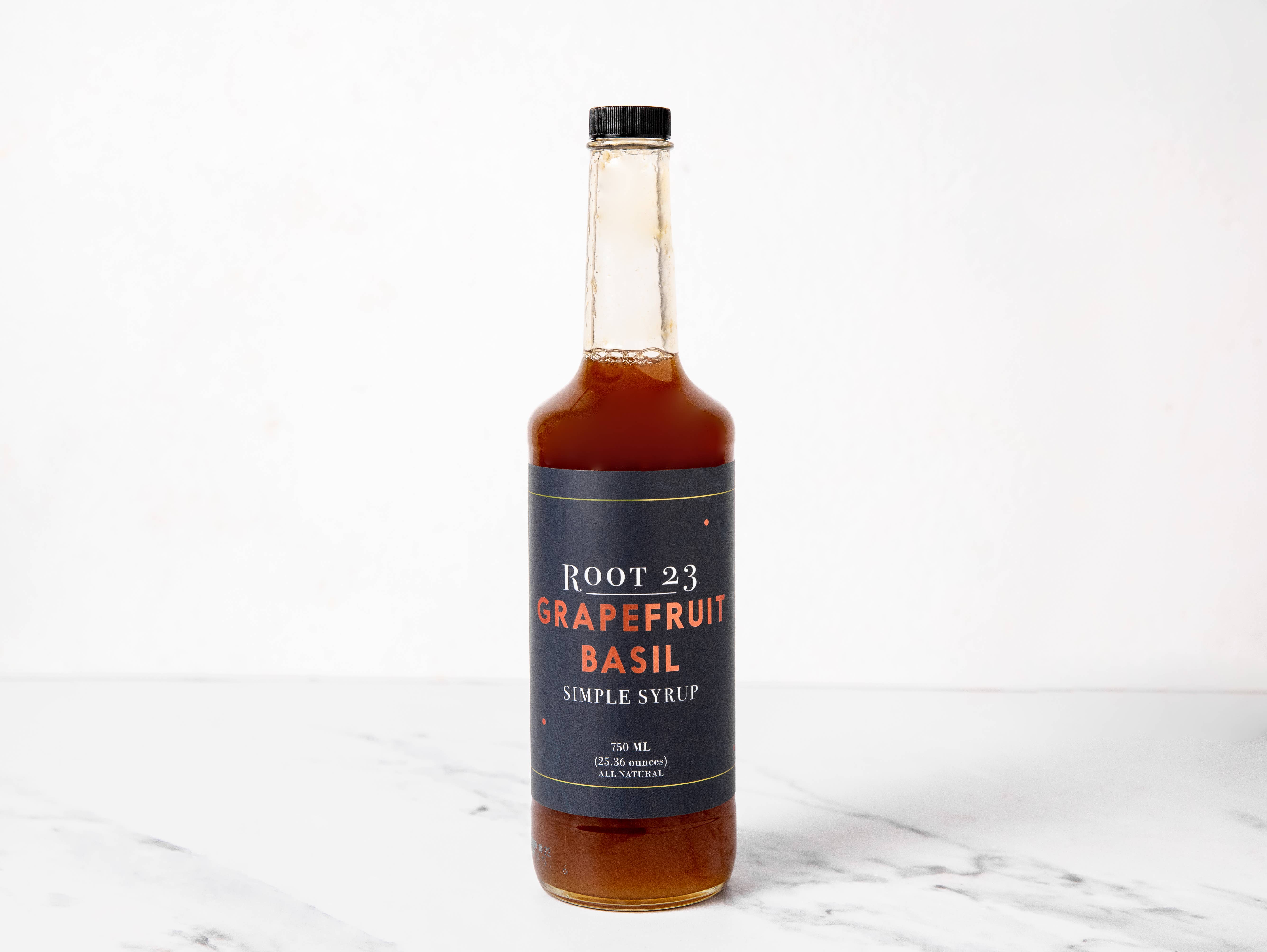 ROOT 23 - Wholesale Cocktail Mix/Syrup - Grapefruit Basil Simple Syrup0