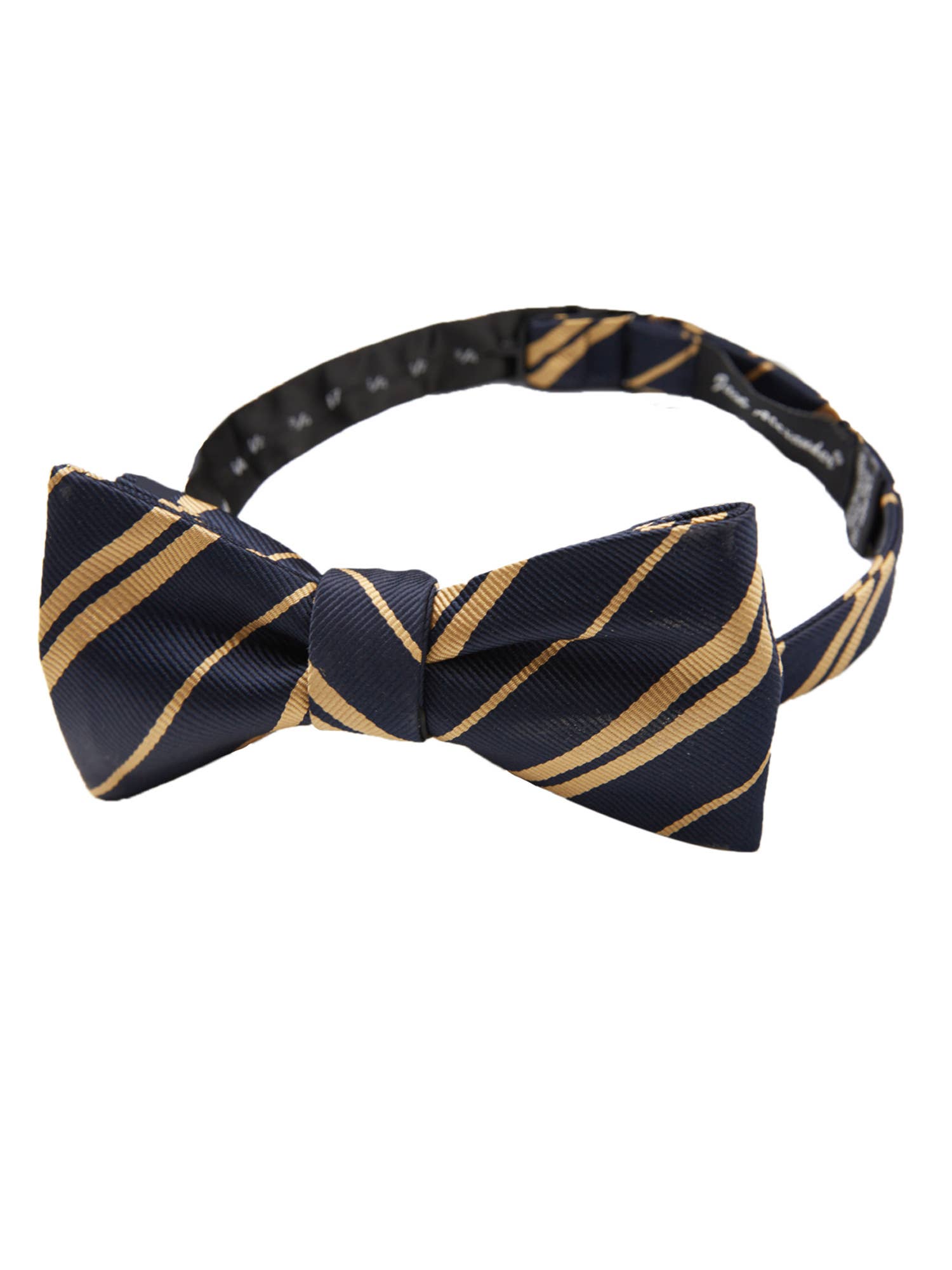 Jacob Alexander - Vente Nœud papillon – homme - Nœud papillon tissé à double rayure pour homme4