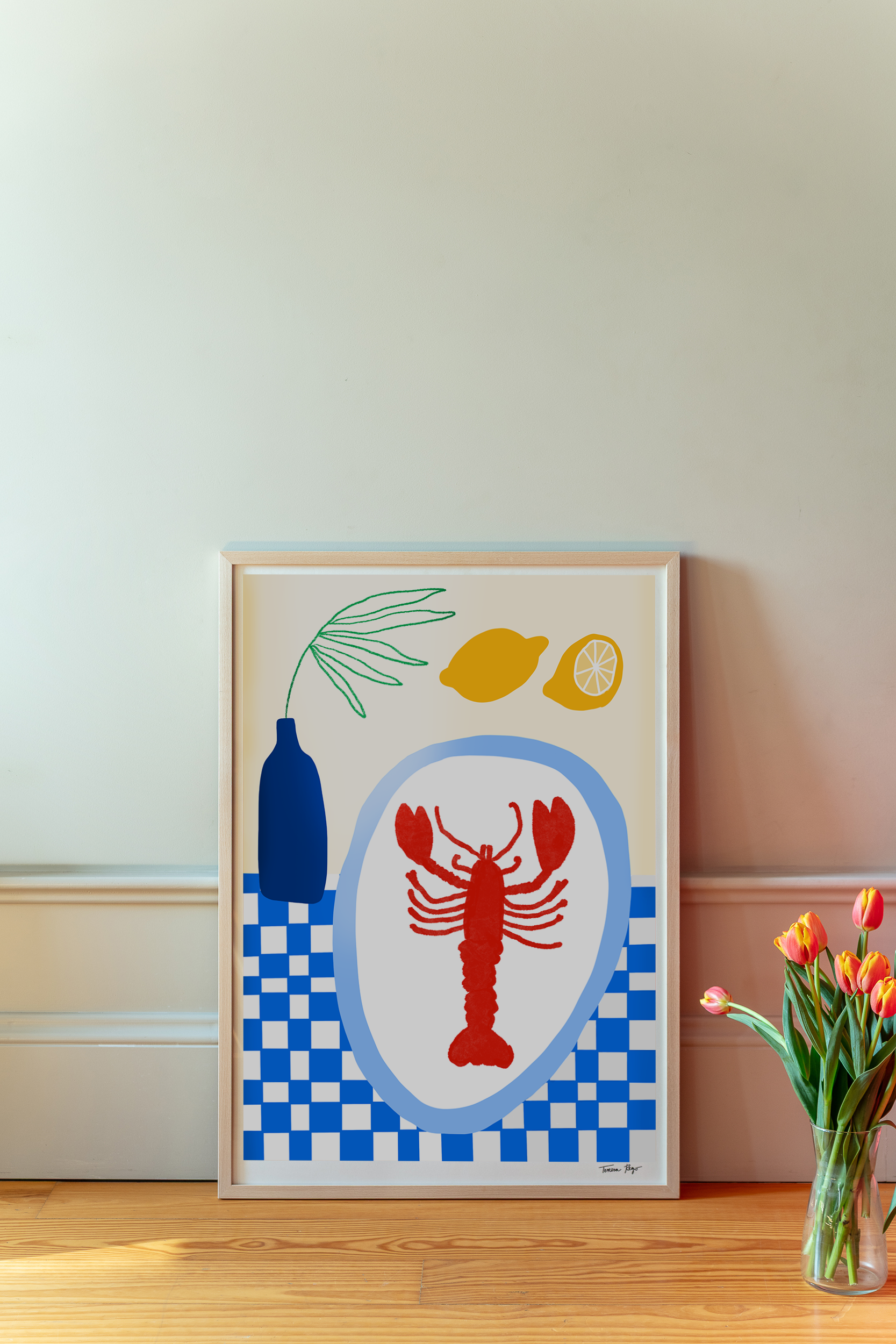Teresa Rego - Wholesale Art Print - Lobster Lunch1
