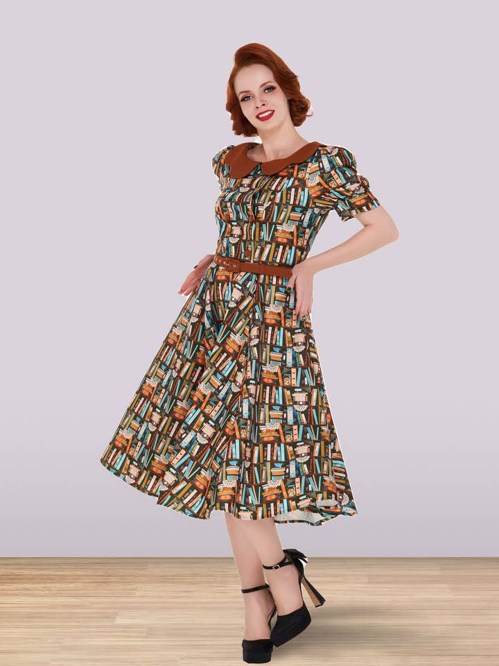 Robe évasée Brenda Books pour la vente par Lindy Bop / Econotrom S.L.