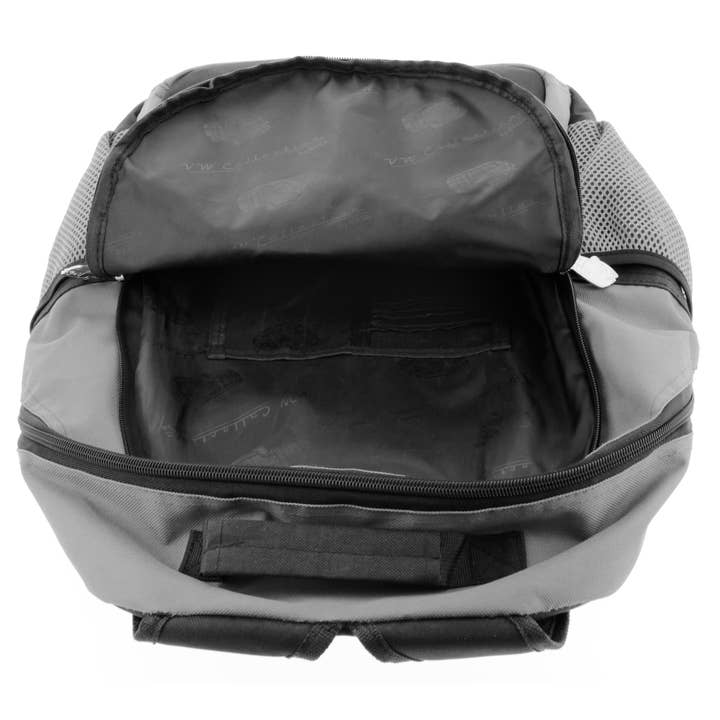 VW Collection by BRISA - Wholesale Backpack - Unisex - VW T1 Bus Office Outdoor Travel Backpack - RD (L)7