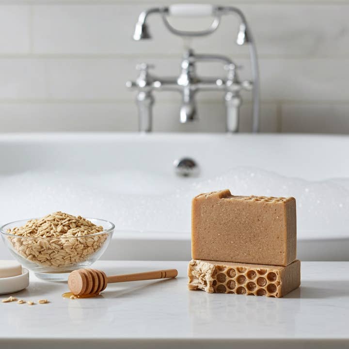 Mellow Suds - Wholesale Bar Soap - Oatmeal, Milk & Honey Soap1