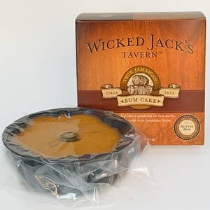 Wicked Jacks Jamaica Rum Cake/ Aroma Ridge Coffee Roasters – wholesale Cake – Wicked Jack's Butter Rum Cake-4oz1