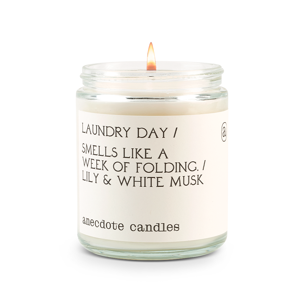 Anecdote Candles – Engroshandel Glaslys – Vaskeri dag (Lily & White Musk) Stearinlys1