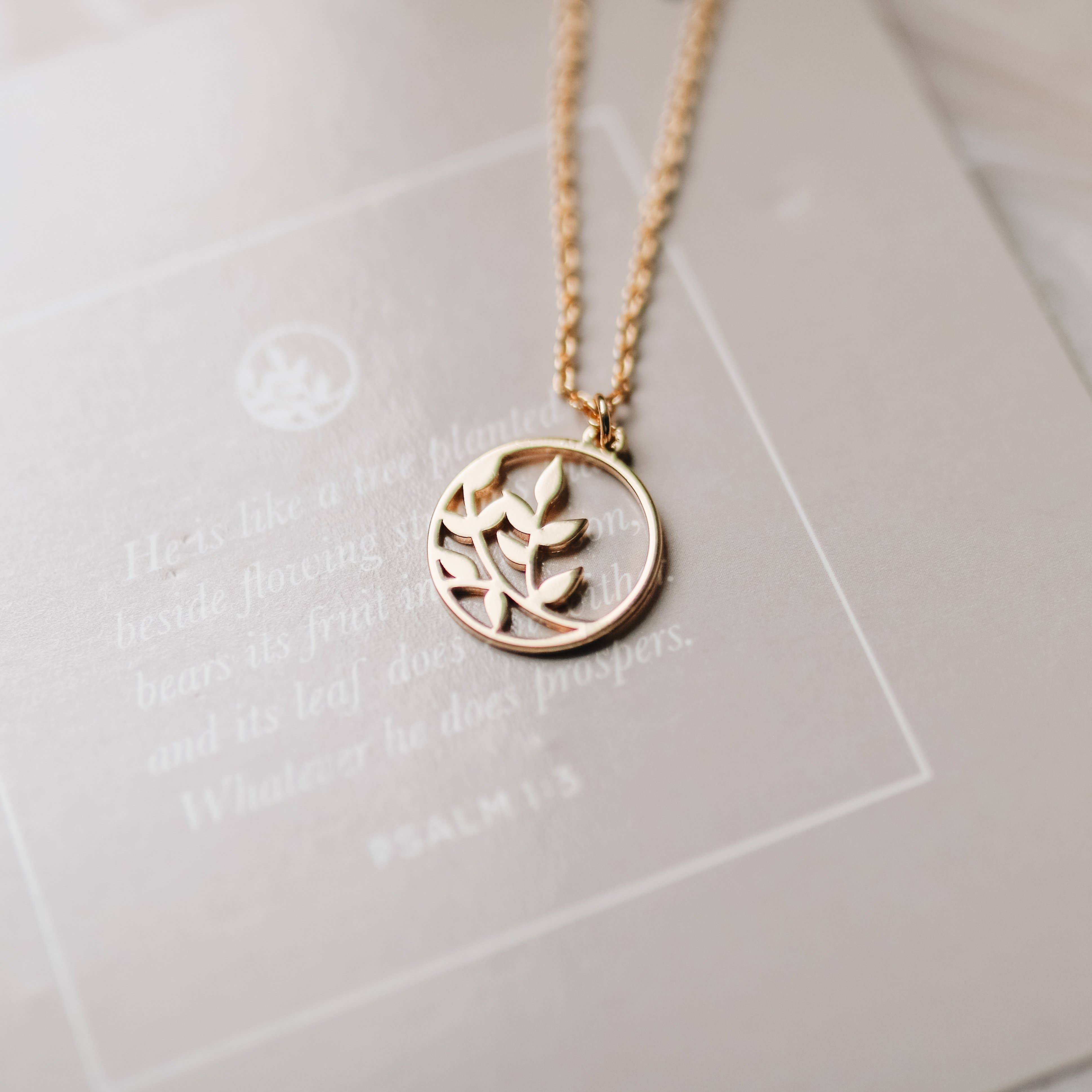 The Daily Grace Co - Wholesale Pendant/Charm Necklace - Planted Necklace1