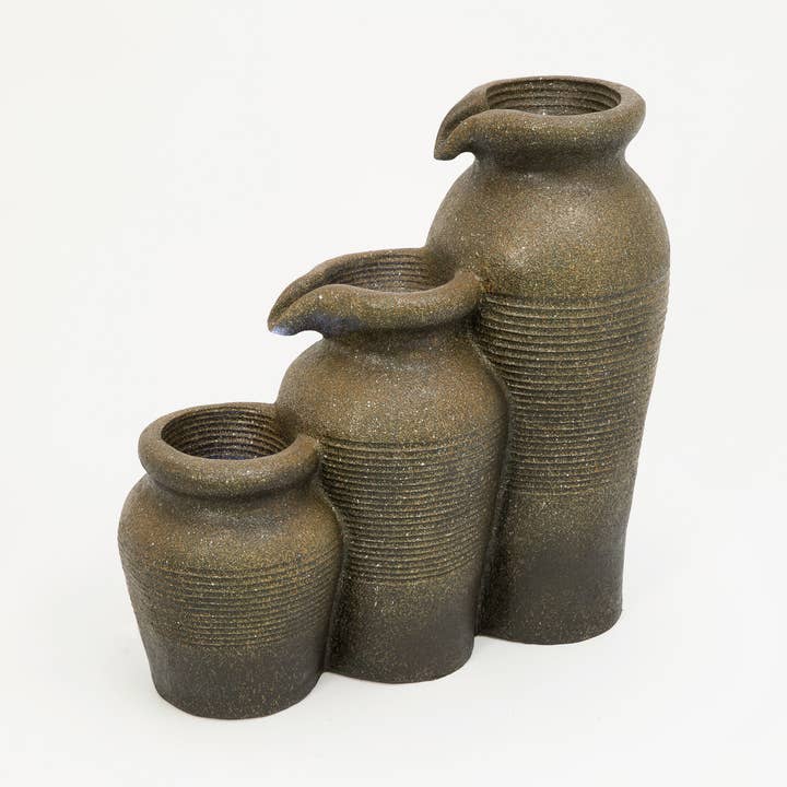 Discount 24"H UL Electric Lighted Polyresin Garden Water Fou for wholesale by The Gerson Companies