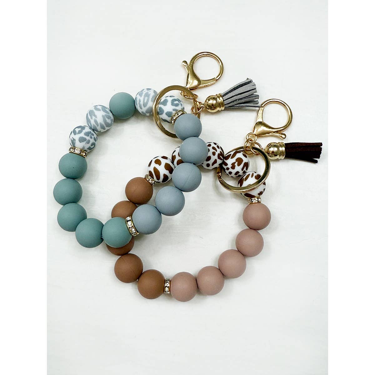 Love and Repeat – wholesale Keychain bracelet – Beaded Keychain Wristlet Key Ring Bracelet3