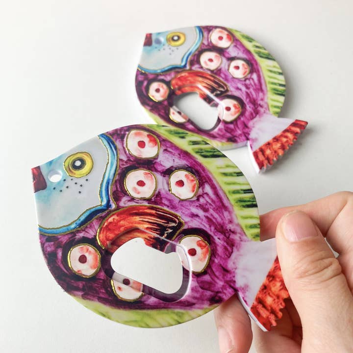 Magia Design - Wholesale Magnet - Chubby Fish Refrigerator Magnet & Bottle Opener3