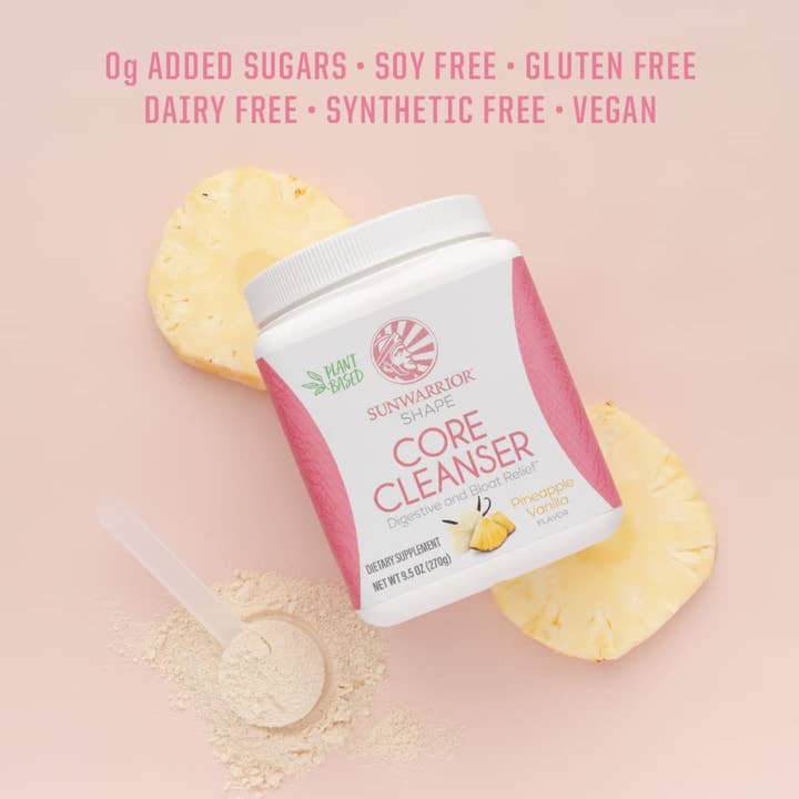 Sunwarrior - Wholesale Protein/Superfood Powder - Pineapple Vanilla Core Cleanser Prebiotic Fiber Drink Powder4