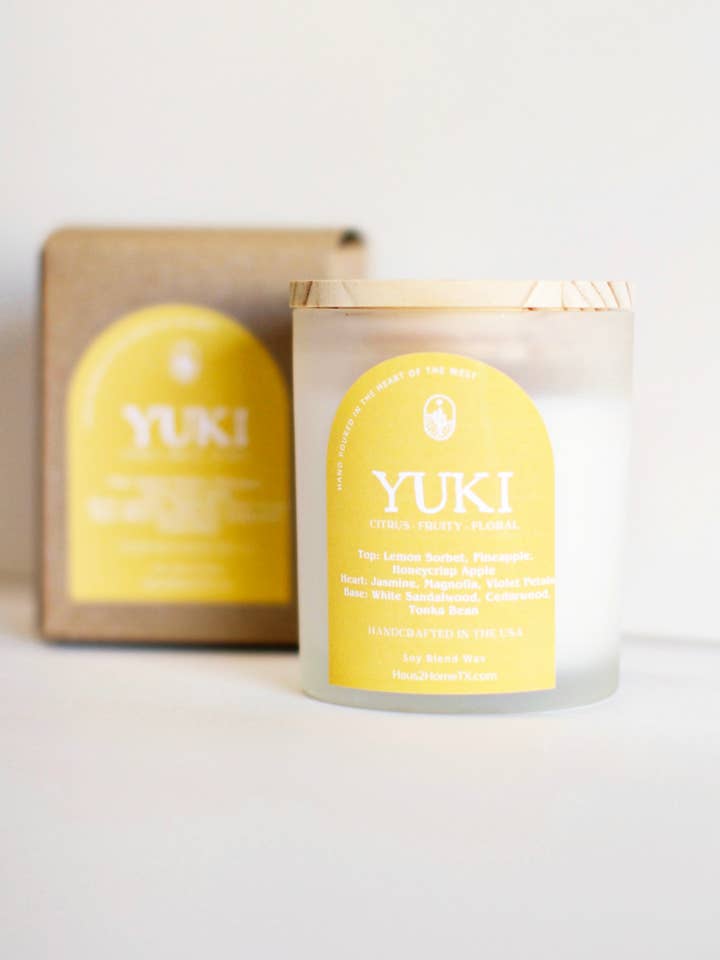 Yuki Hand-Poured Candle for wholesale by Haus II Home, LLC