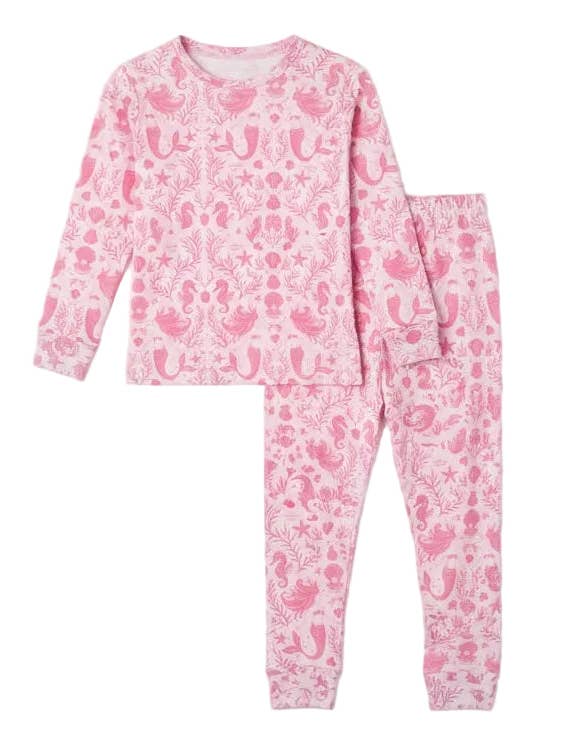 NEW! Mermaid Cove - Pink – Toddler Two-Piece Pajama for wholesale by Shae & Palmer