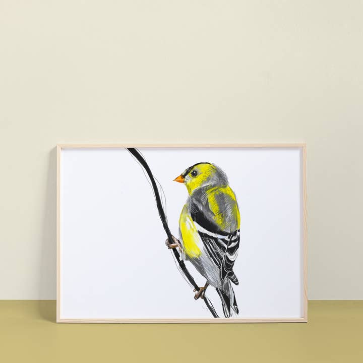 American Goldfinch Art Print for wholesale by resetreality