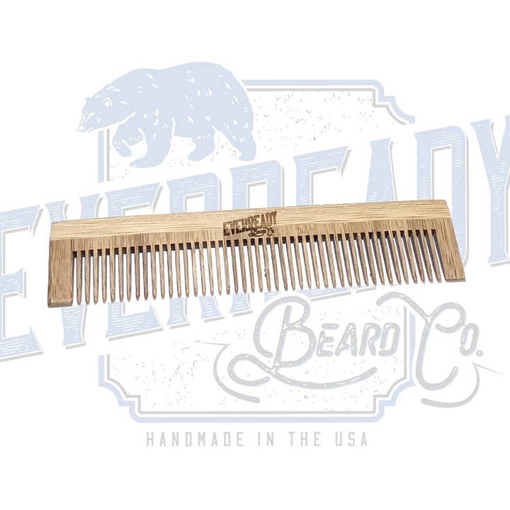 MINI PEIGNE EN BAMBOU EVERREADY pour la vente par EverReady Beard Co